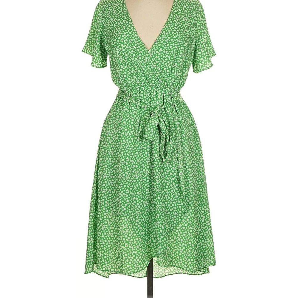 Sienna Sky Green Floral Midi Dress